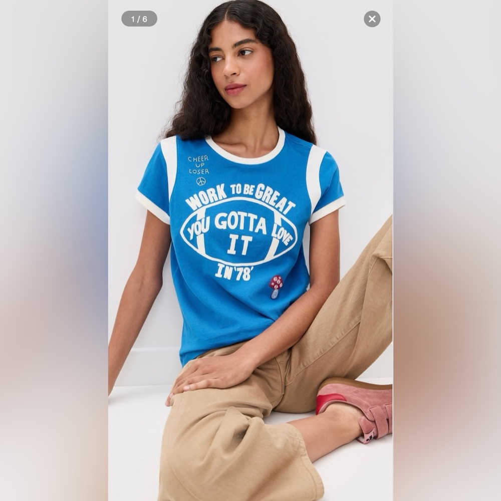 MOTHER The Boxy Goodie Inset Tee